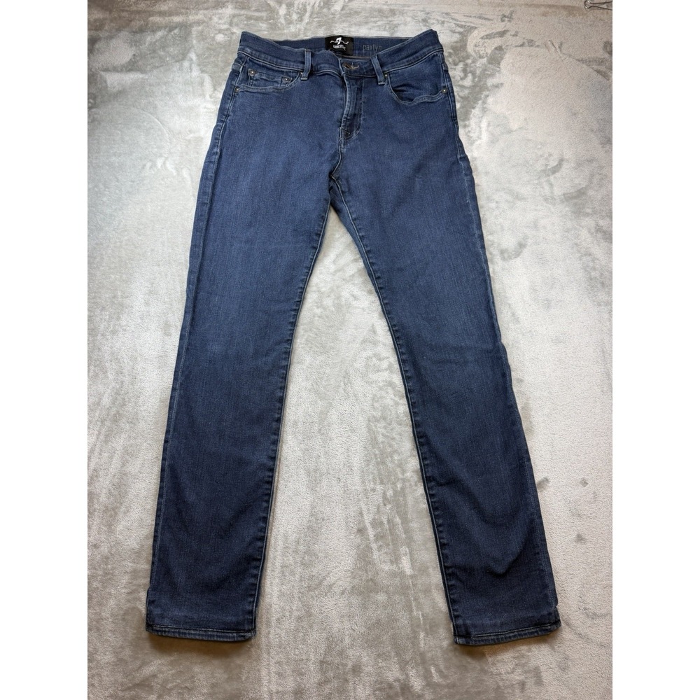 7 For All Mankind Paxtyn Jeans Mens 31 x 31 Blue Excellent Luxe Sport Skinny Fit